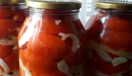 Пошаговый рецепт помидор с перцем и луком