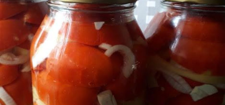 Пошаговый рецепт помидор с перцем и луком